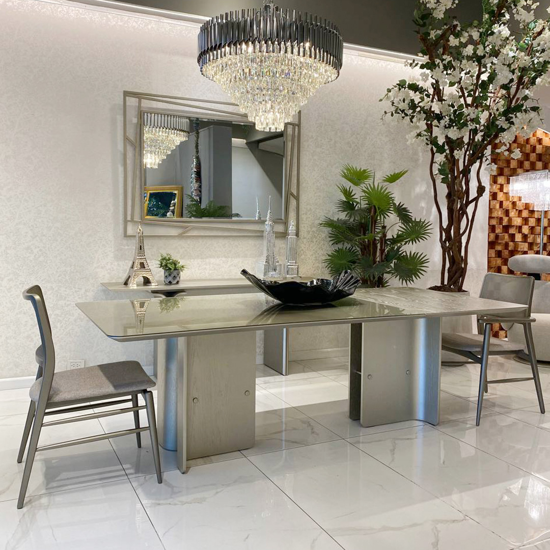 Mesa Crisantemo Champagne